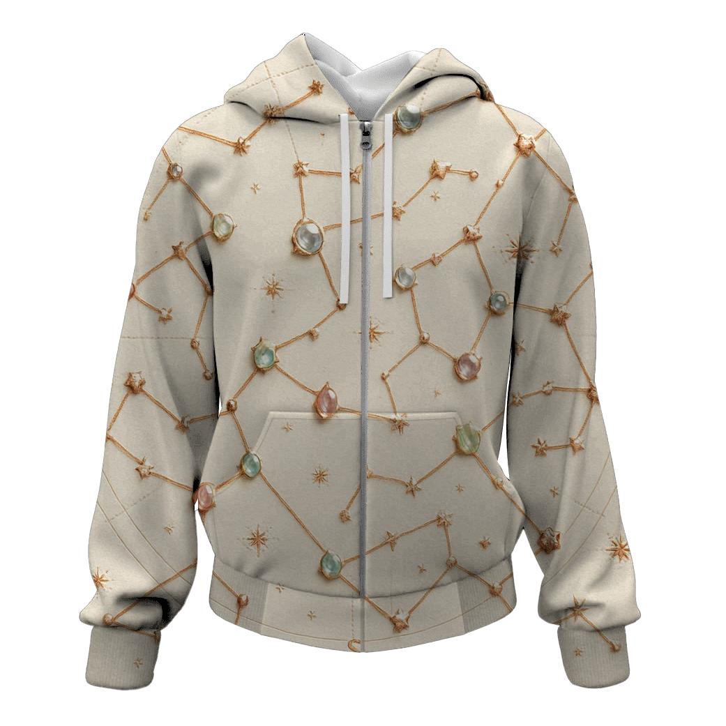 Gilded Star Map hoodie trends