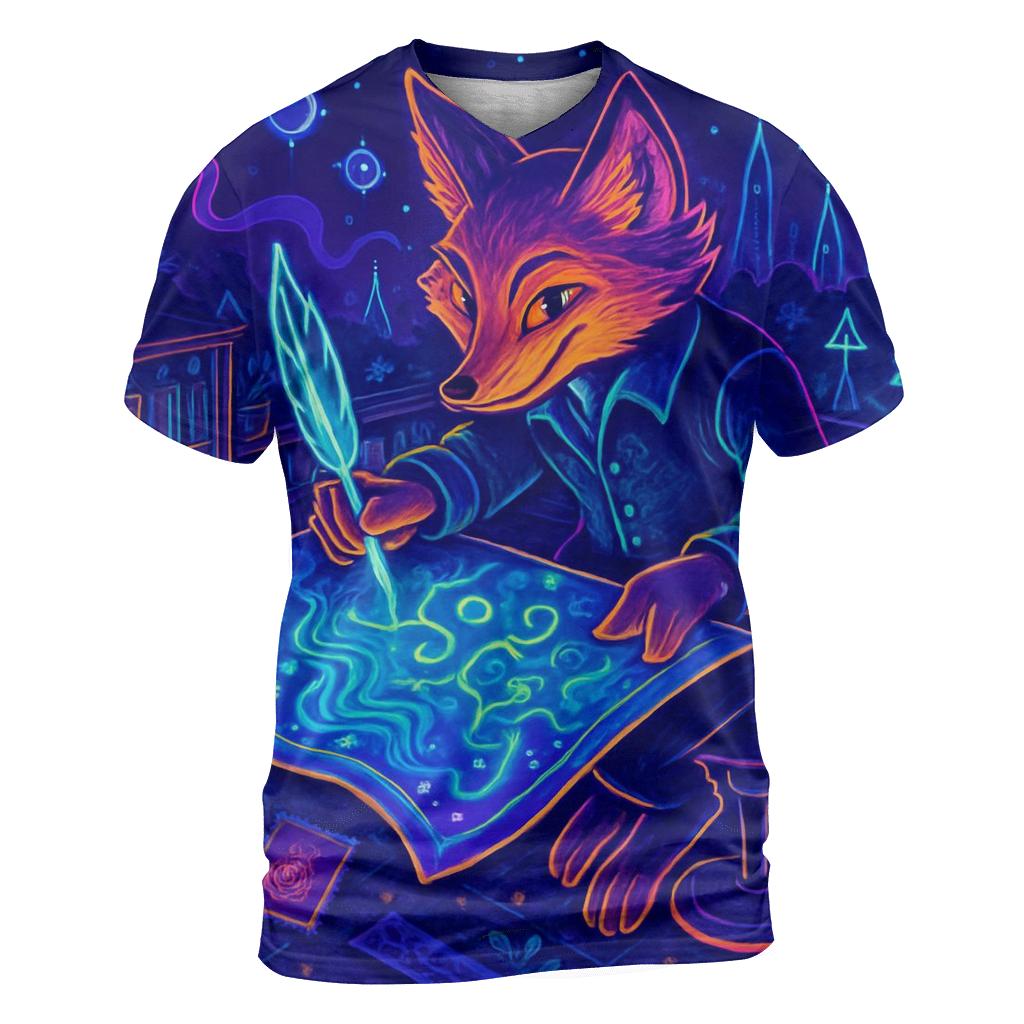 Neon Fox Cartographer trendy printed shirt styles