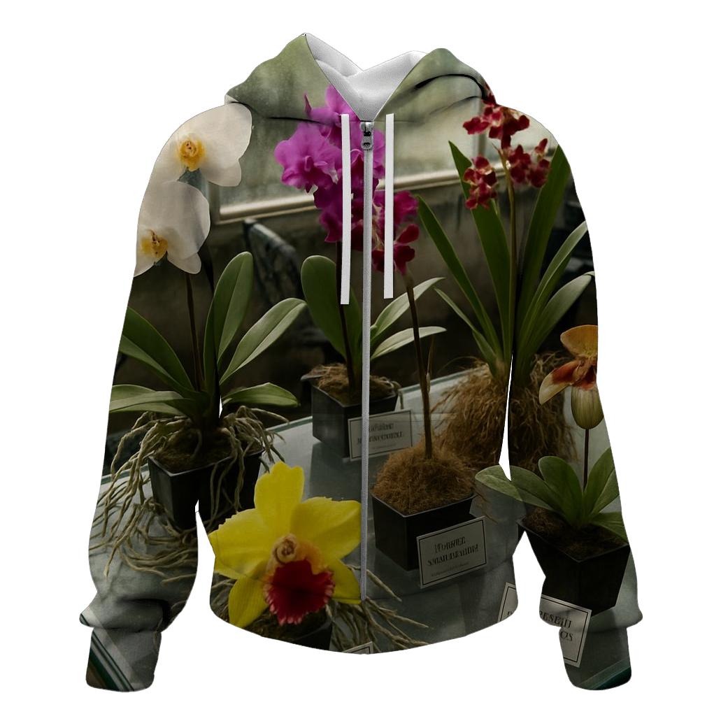 Botanical Conservatory Orchid Table heavyweight hoodies