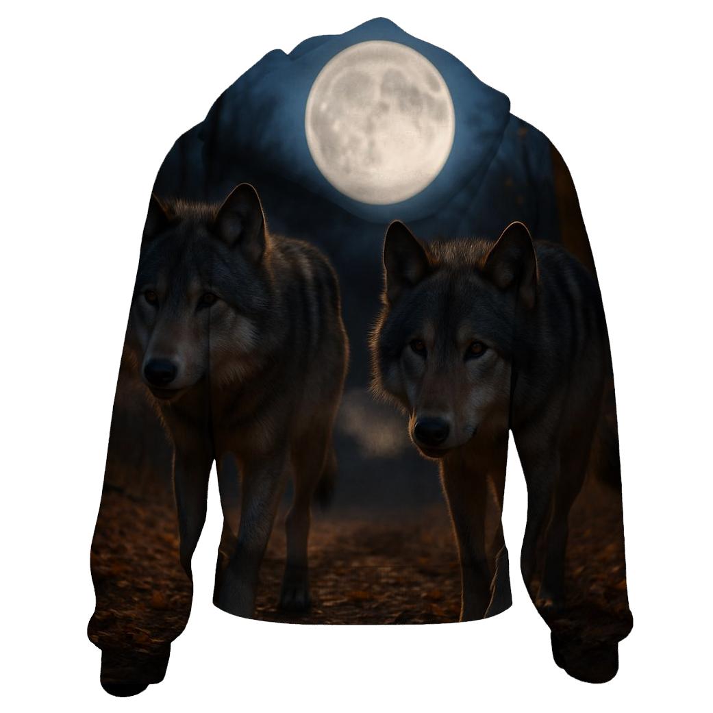 Autumn Moon Patrol embroidered hoodies