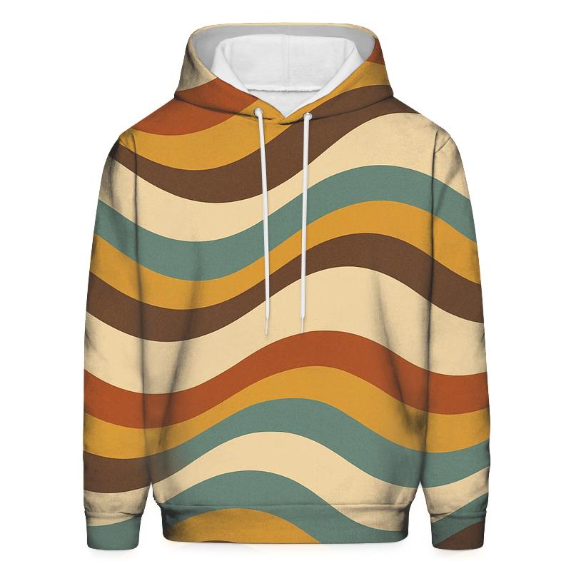 Analog Tape Waves graphic hoodies