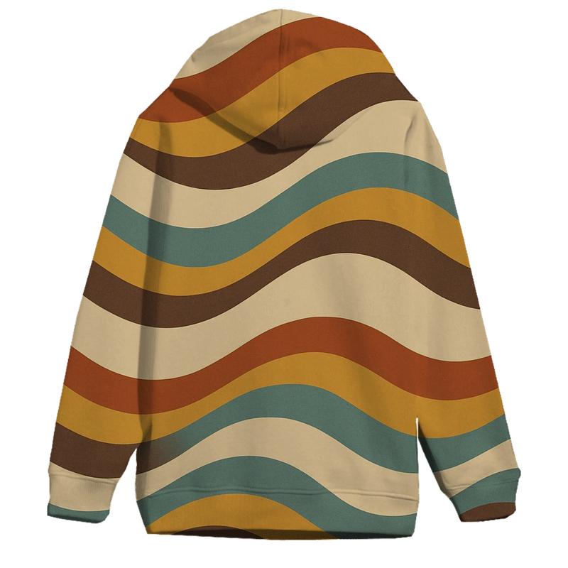 Analog Tape Waves graphic hoodies