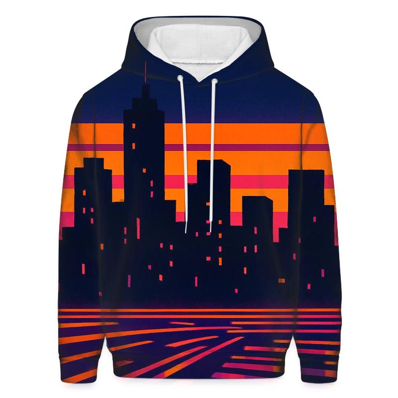 Boogie Night Skyline pullover hoodies