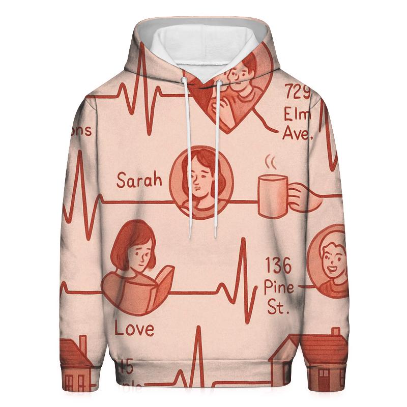 The Heartbeat Atlas heavyweight hoodies