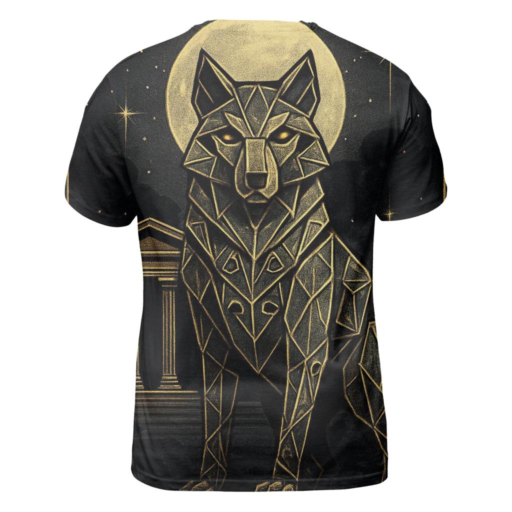 Geometric Lunar Guardian trendy printed shirt styles