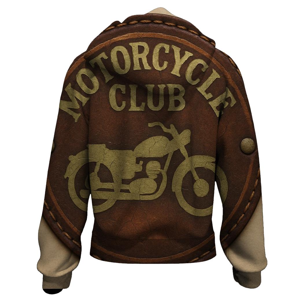 Rustic Motorcycle Club Badge pullover hoodies
