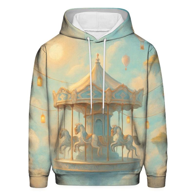 Surreal Carousel Of Clouds graphic hoodies