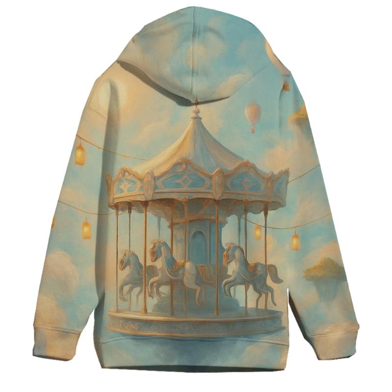 Surreal Carousel Of Clouds graphic hoodies