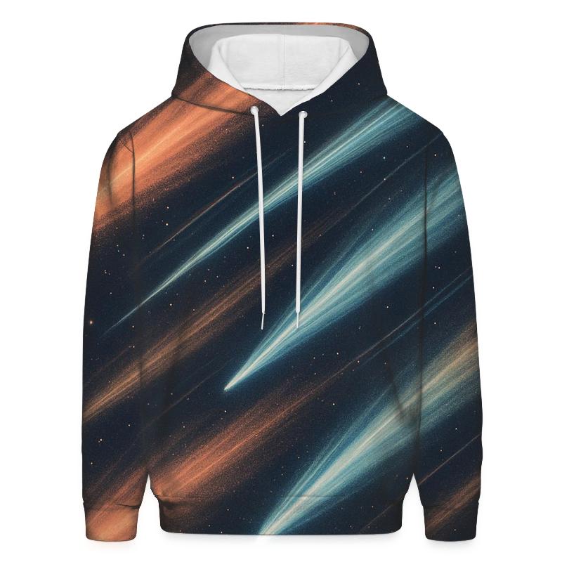 Comet Fan Overprint zip-up hoodies