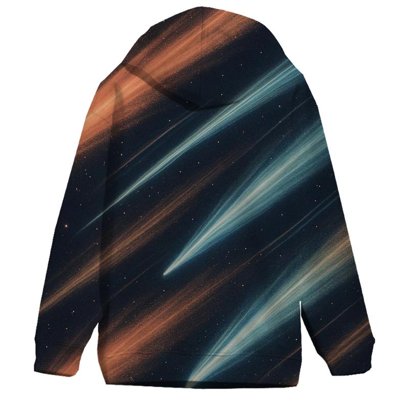 Comet Fan Overprint zip-up hoodies