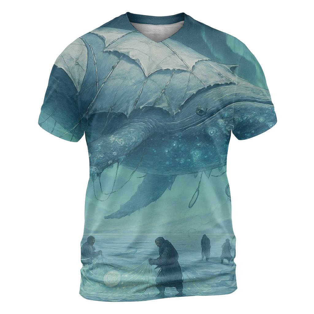 Frostbitten Skywhale Nomad creative print fashion shirts