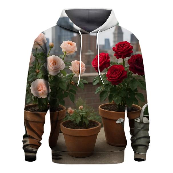 Urban Rooftop Rose Conservatory hoodie styles