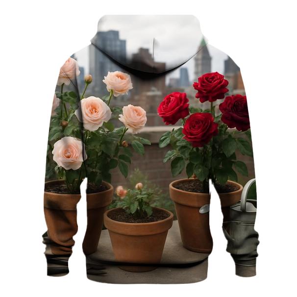 Urban Rooftop Rose Conservatory hoodie styles