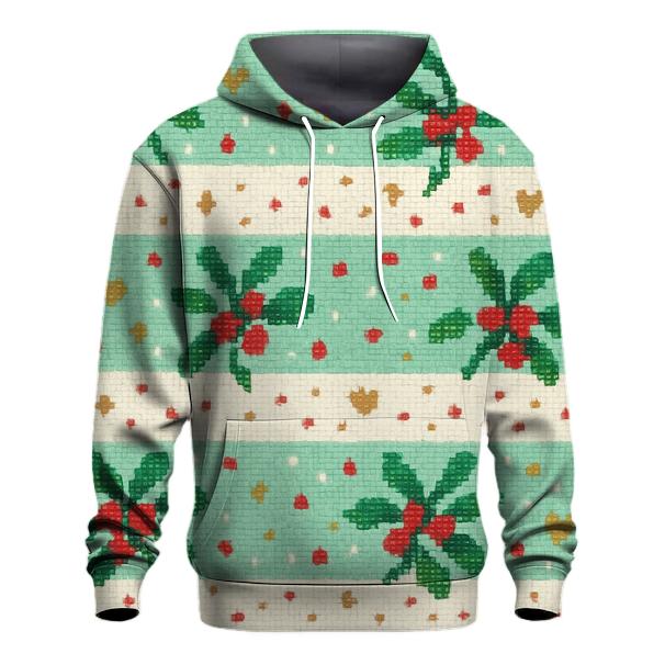 Merry Mistletoe Confetti Design zip-up hoodies