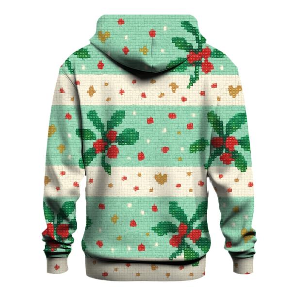 Merry Mistletoe Confetti Design zip-up hoodies