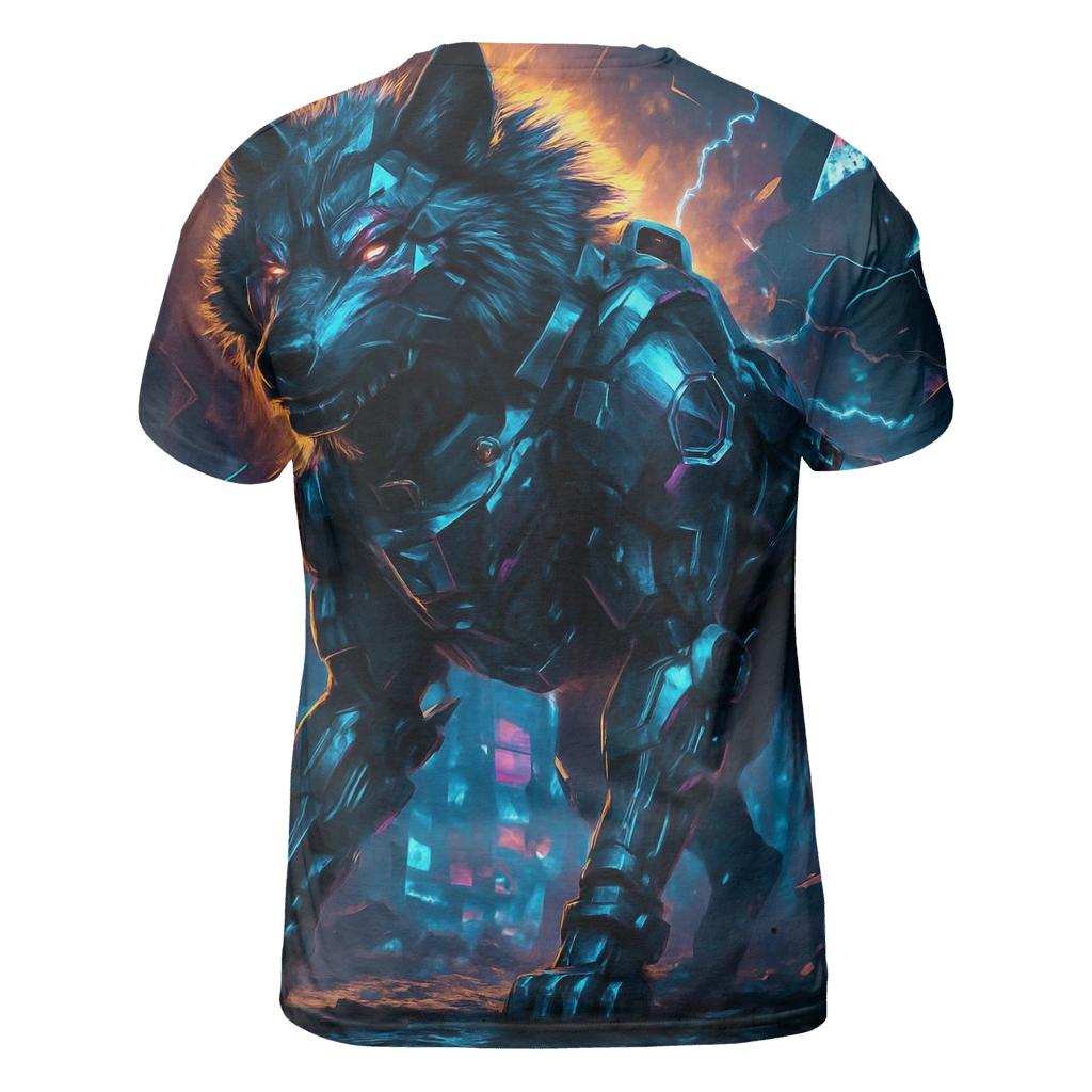 Iron Howl Mechanica creative print fashion shirts