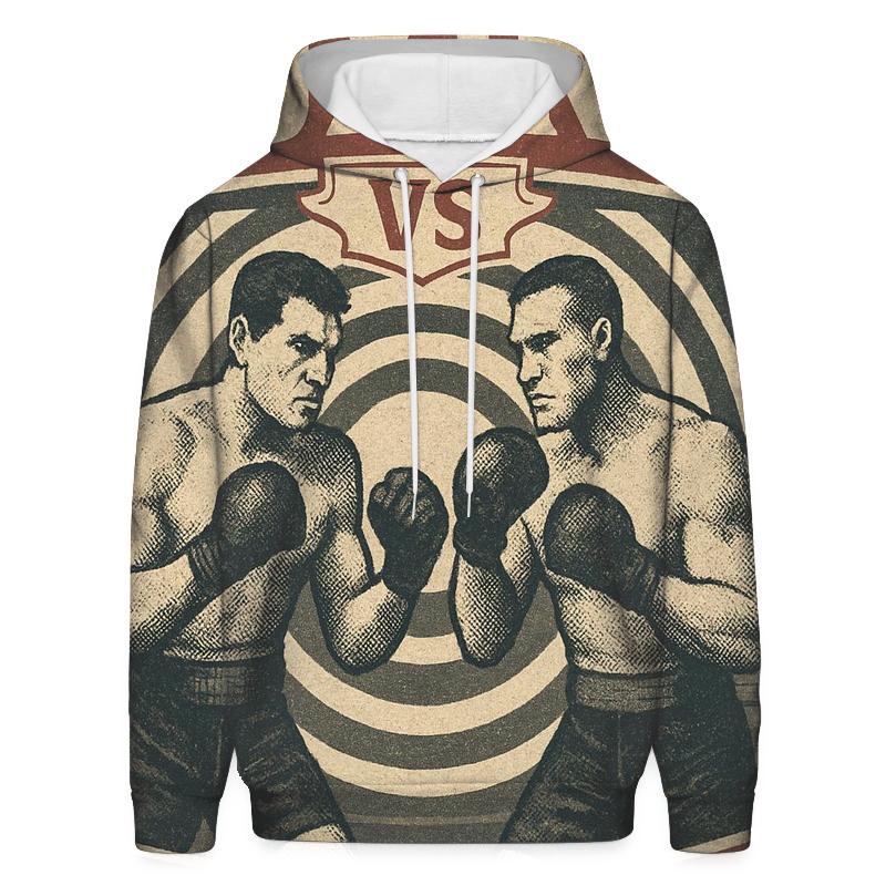 Retro Boxing Poster graphic hoodies
