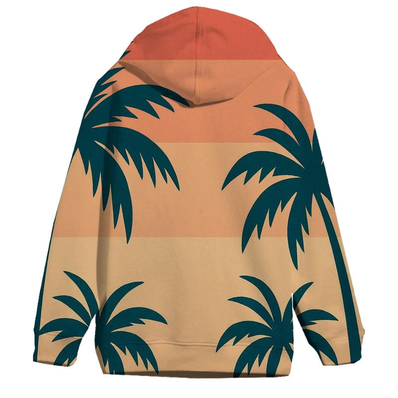 Sunset Palm Lines hoodie styles