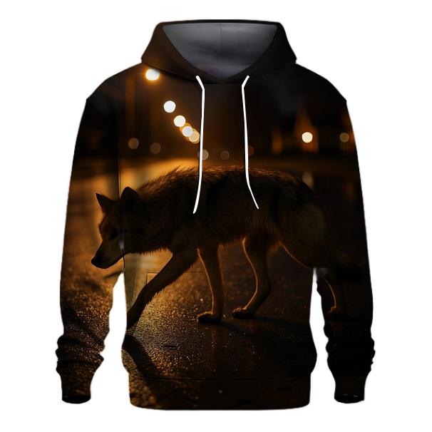 Urban Edge Lone Wolf Crossing embroidered hoodies