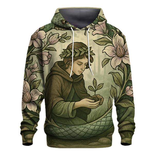 Botanical Ouroboros Grove lightweight hoodies