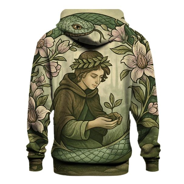 Botanical Ouroboros Grove lightweight hoodies