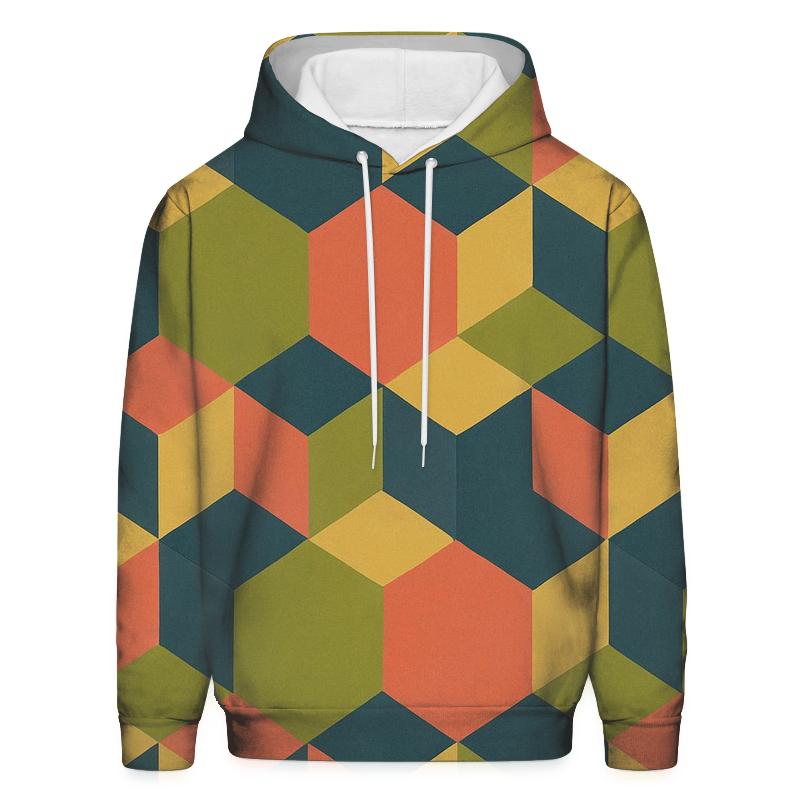 Mod Kaleidoscope Tiles lightweight hoodies