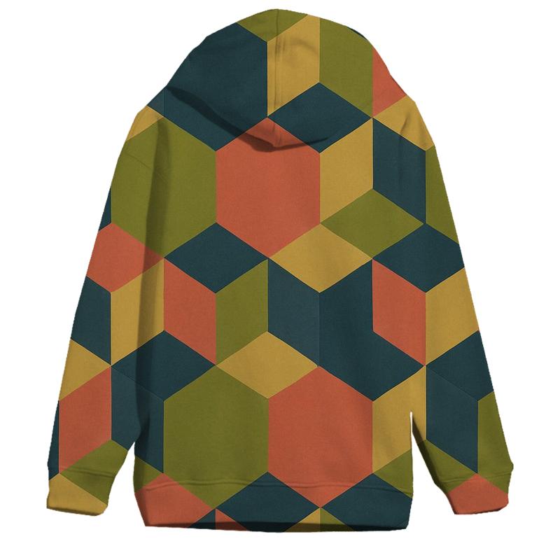 Mod Kaleidoscope Tiles lightweight hoodies