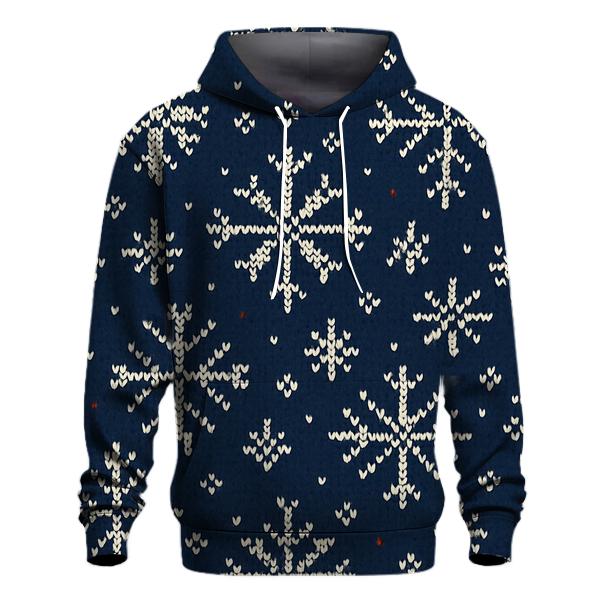 Festive Snowflake Brickwork Design heavyweight hoodies