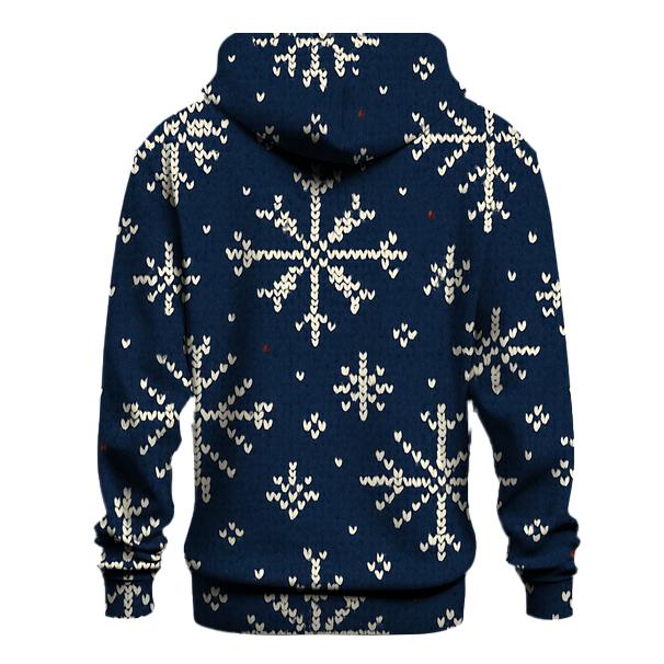 Festive Snowflake Brickwork Design heavyweight hoodies