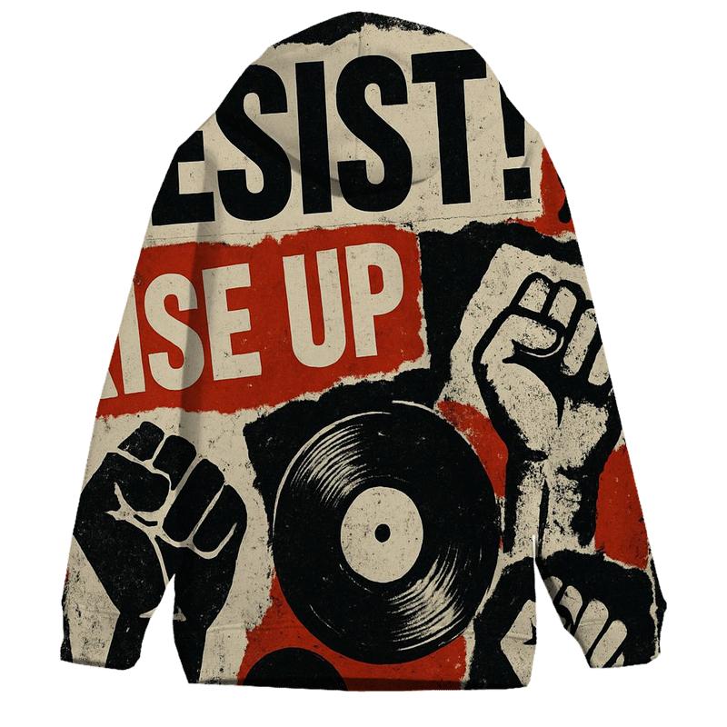 Grunge Typographic Anthem hoodie styles