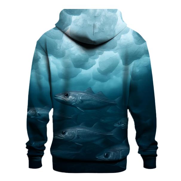 Under-Ice Forage Arctic Cod zip-up hoodies