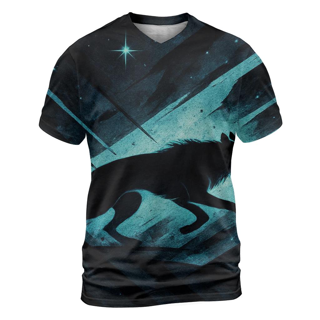 Void Runner artistic all-over print tops