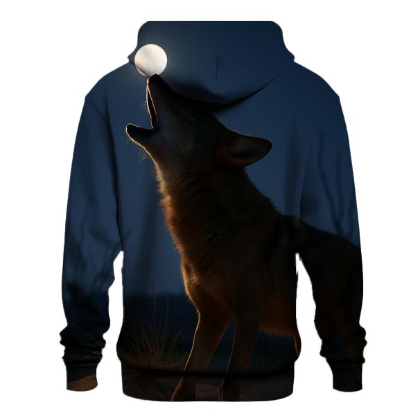 Desert Night Howl printed hoodies