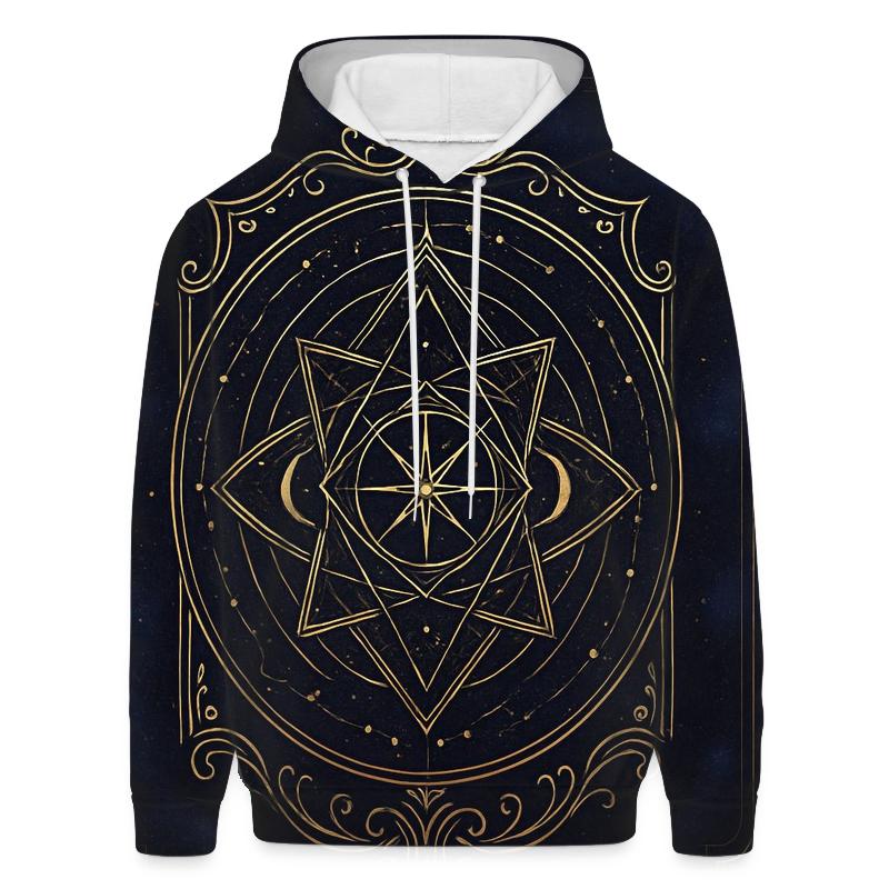 Celestial Geometry Crest zip-up hoodies