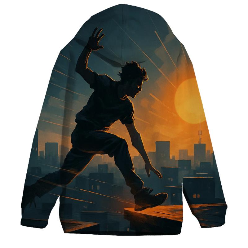 Parkour Cityscape Motion graphic hoodies