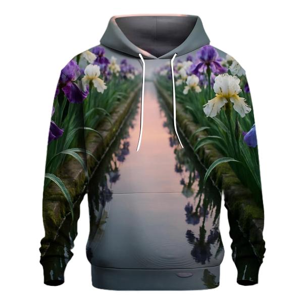 Iris Reflection Canal Garden designer hoodies