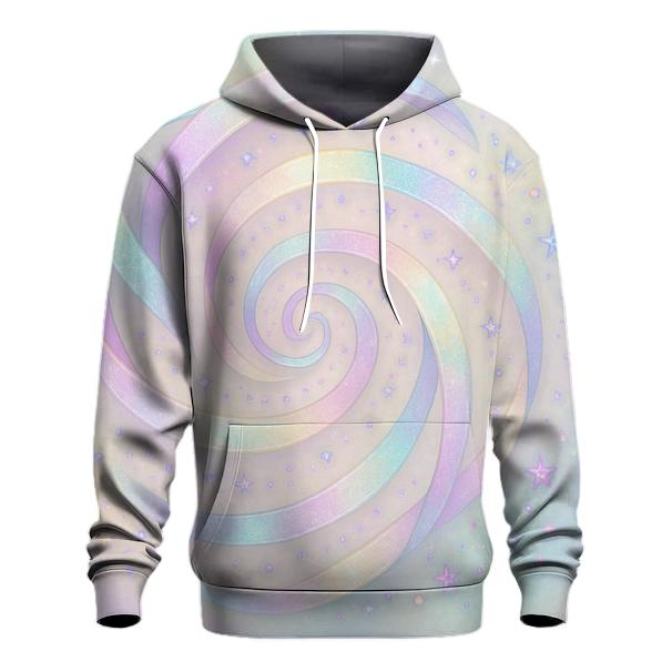 Pastel Shimmer Vortex custom hoodies