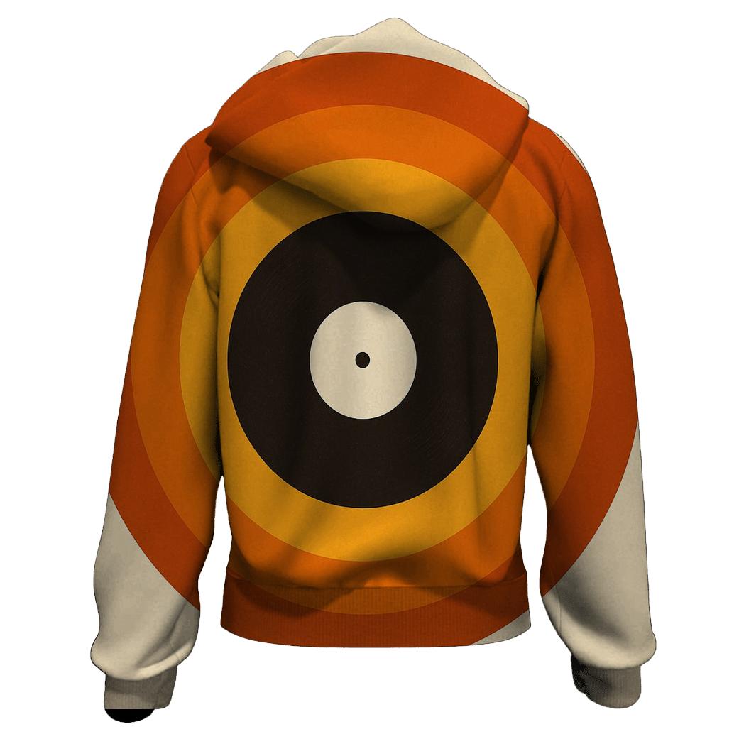 Sunburst Vinyl Radials custom hoodies