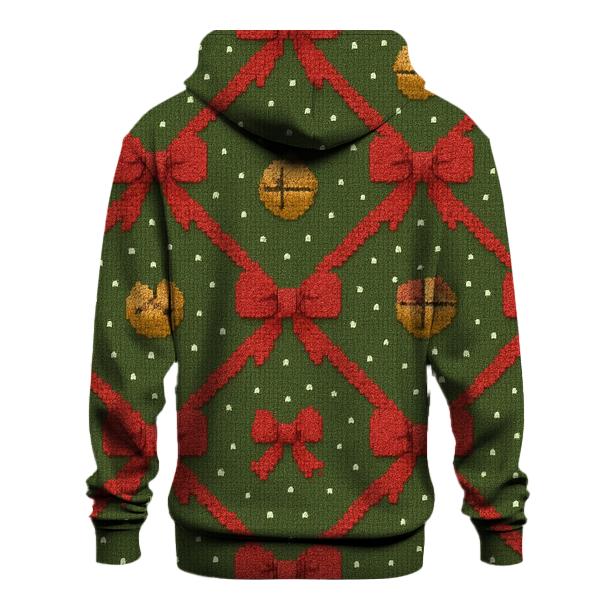 Sleigh Bell Crisscross Design premium hoodies