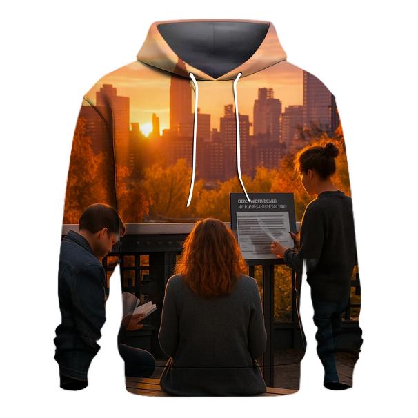 Autumn Sunset From Highline Overpass hoodies fashion
