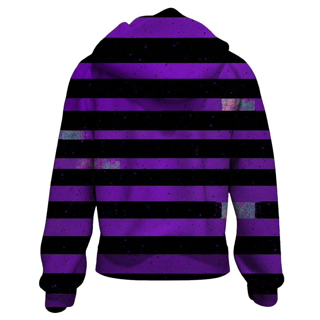 VHS Static Stripes hoodie trends