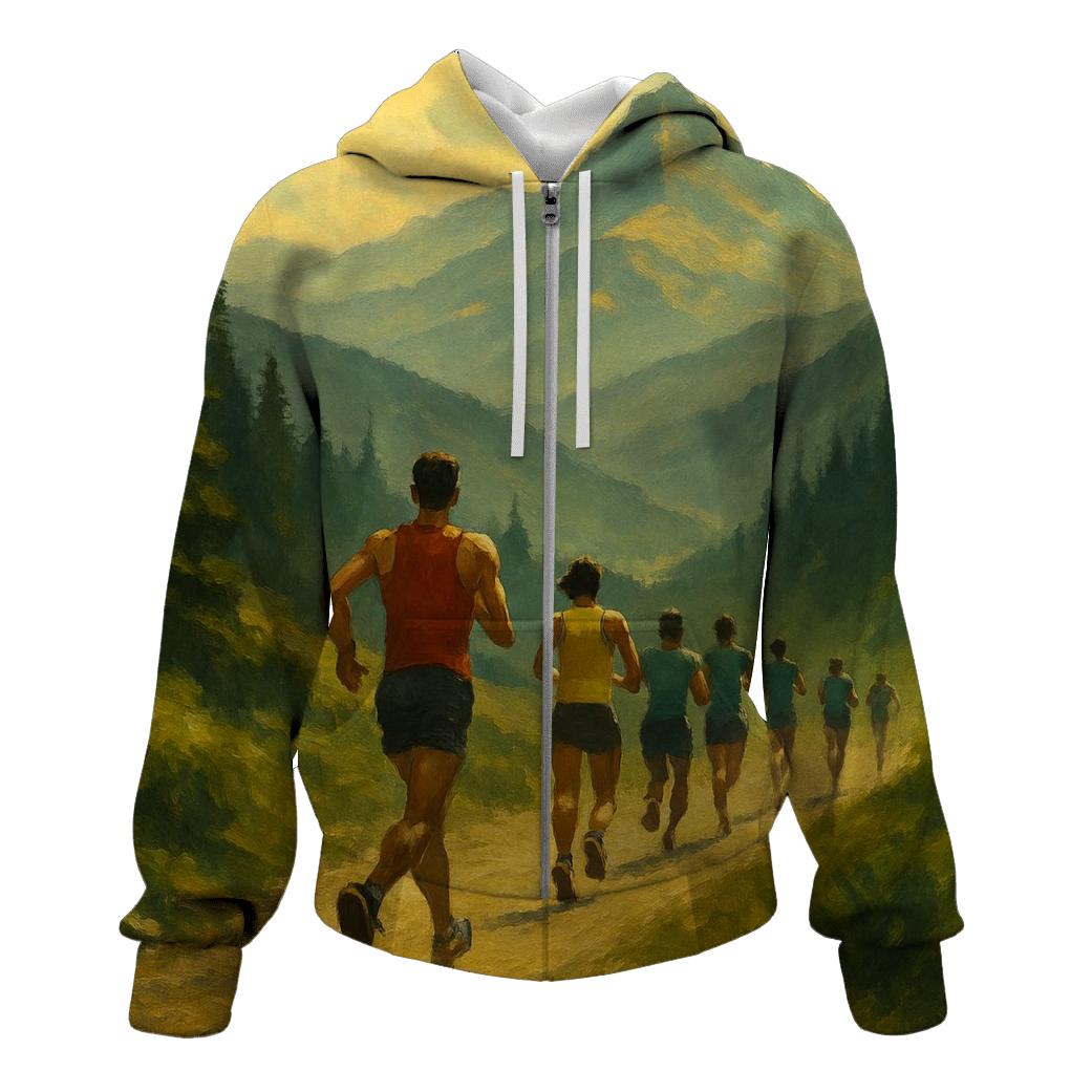 Mountain Trail Marathon heavyweight hoodies