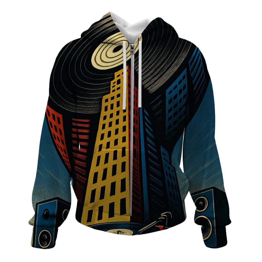 Vinyl Spiral City hoodie trends