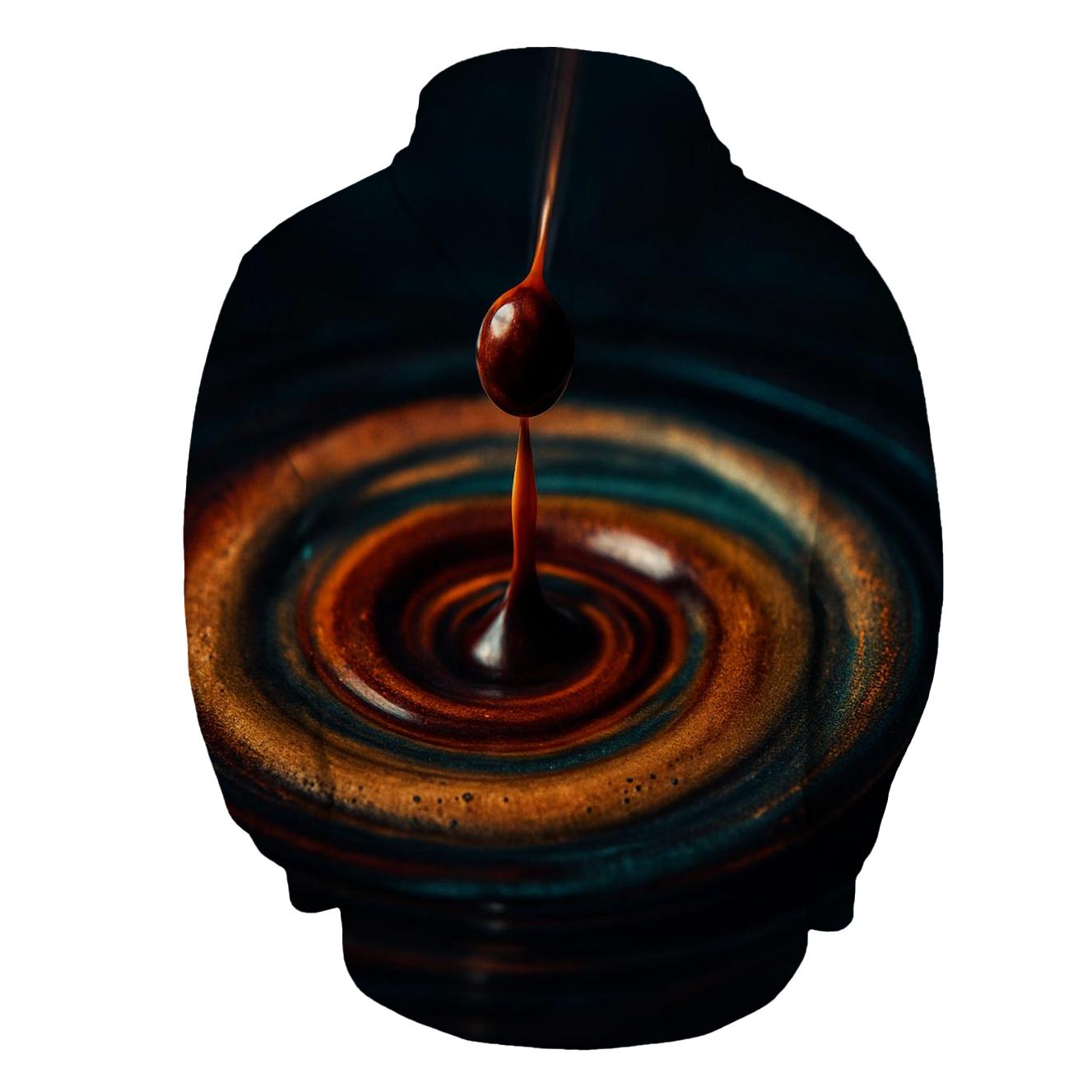 Espresso Drop Motion graphic hoodies