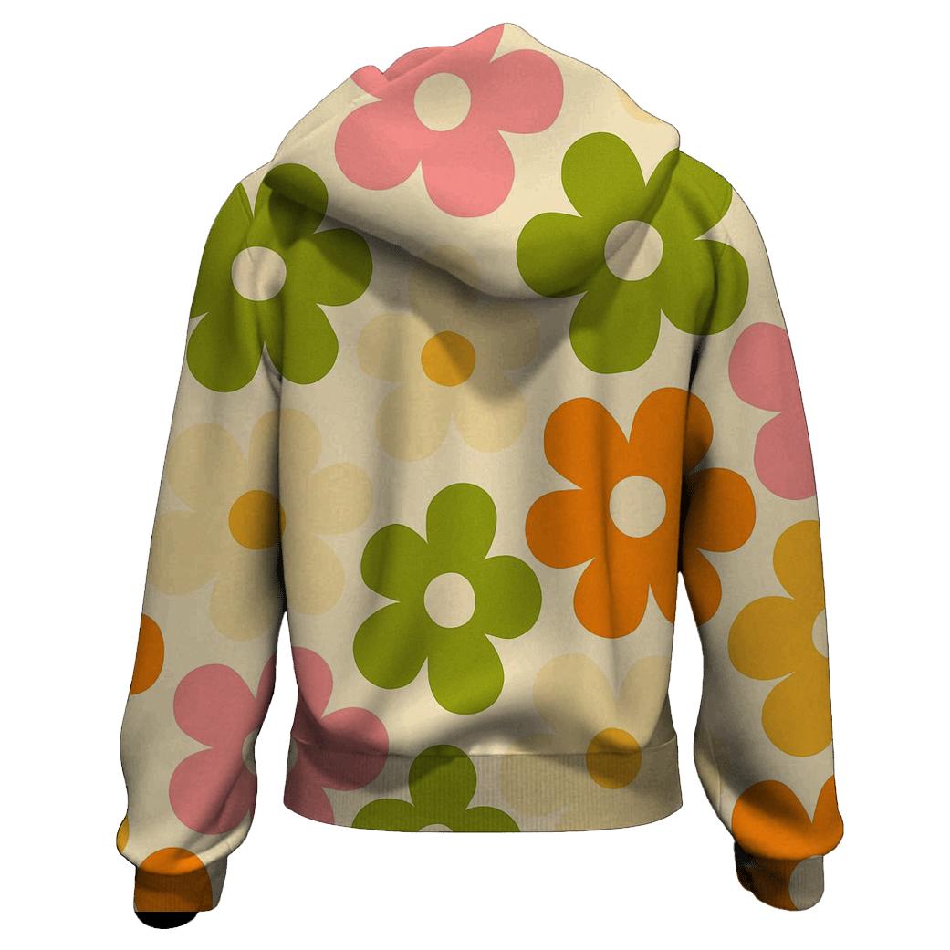 Funky Flower Power pullover hoodies