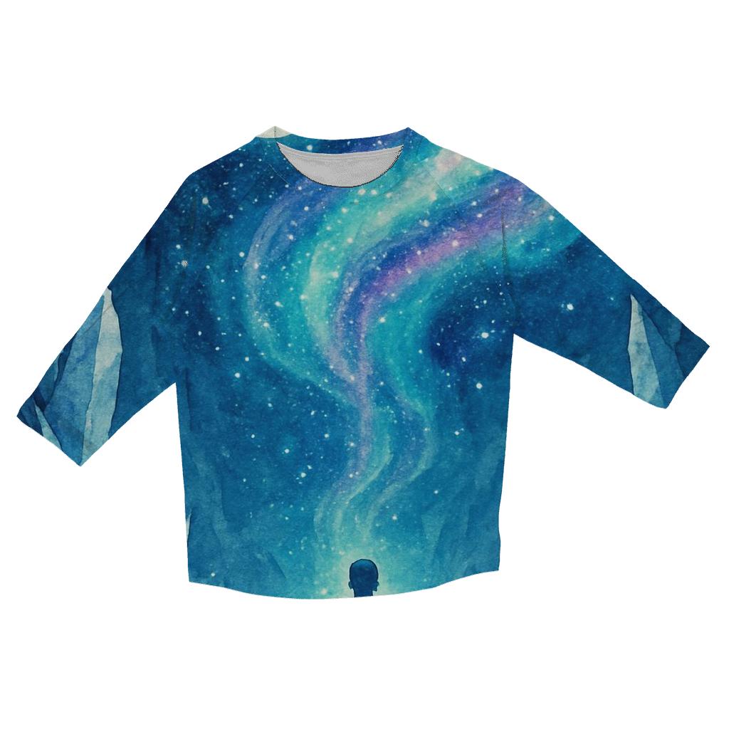 Aurora Hollow trendy 3/4 sleeve tops