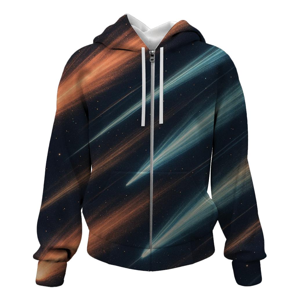 Comet Fan Overprint lightweight hoodies