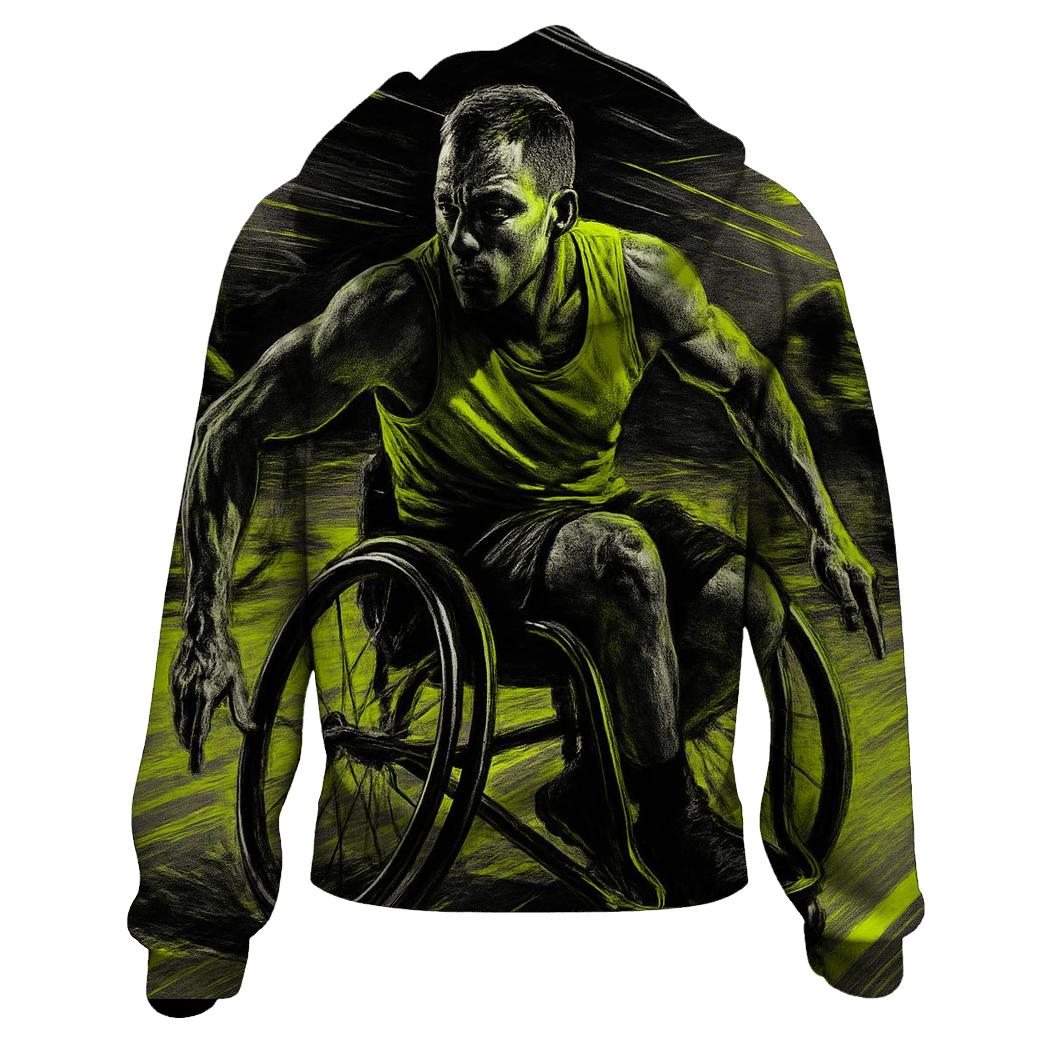 Adaptive Wheelchair Rugby Action custom hoodies