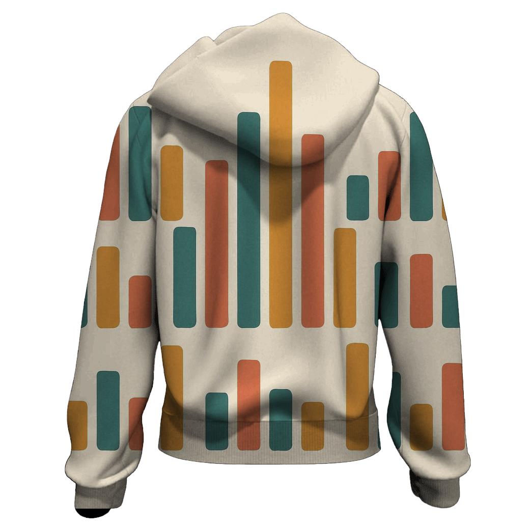 Analog Wave Bars hoodie trends