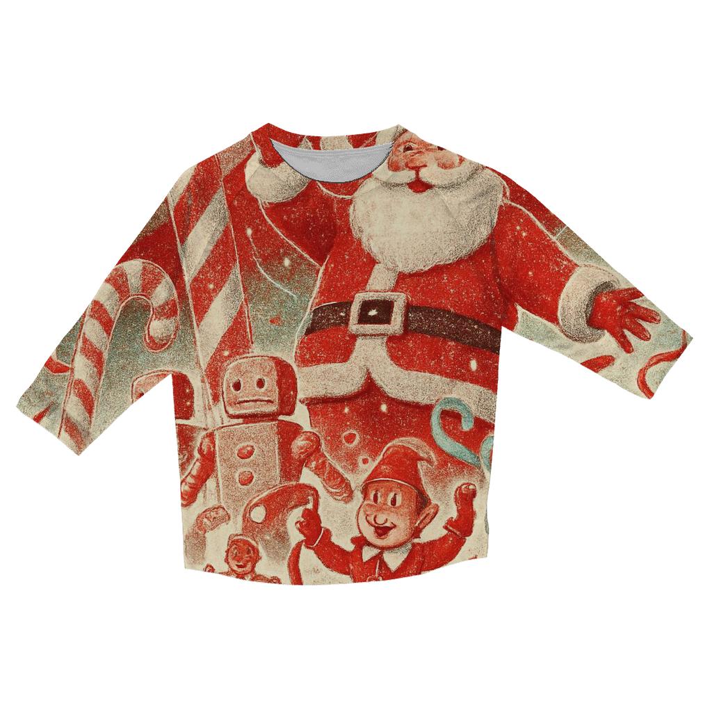 Santas Candy Workshop Parade custom 3/4 sleeve shirts